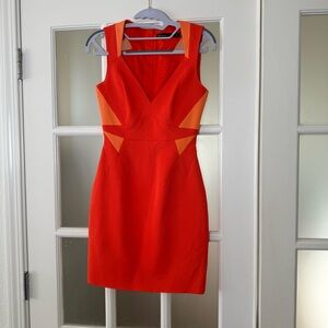 Striking Karen Millen Orange Dress